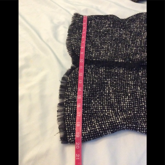 Karen Kane Great Black & Ivory Woven Jacket sz 8 - Picture 15 of 16